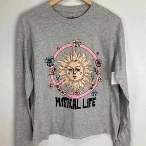 Cozy Rozy Grey Women's California Shirt Size Medium